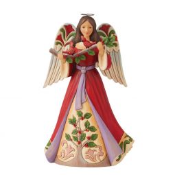 Heartwood Creek Christmas Angel with Cardinals Figurine