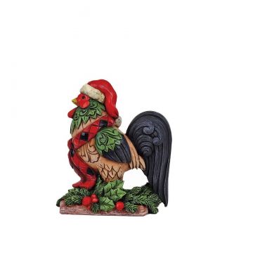 Heartwood Creek Country Living Country Christmas Rooster Figurine