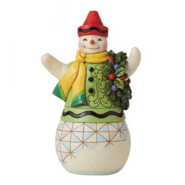 Heartwood Creek Crayola Snowman Figurine "Color Me Merry"