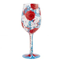 Lolita Red, White & Bloomed Wine Glass