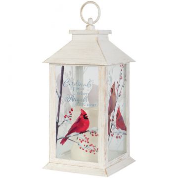 Carson Home Accents "Cardinals Appear" Lantern