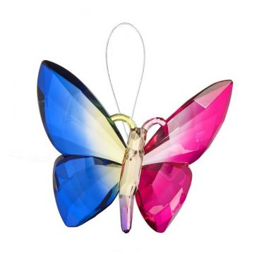 Ganz Hanging Rainbow Butterfly - Blue Pink Wings Green Purple Body