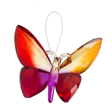 Ganz Hanging Rainbow Butterfly - Red Orange Wings Pink Yellow Body