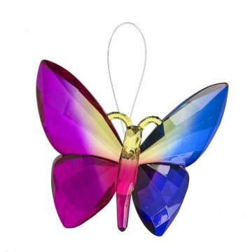 Ganz Hanging Rainbow Butterfly - Purple Blue Wings Green Pink Body