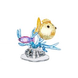 Ganz Crystal Expressions Coral Fish Figurine - Yellow Fish