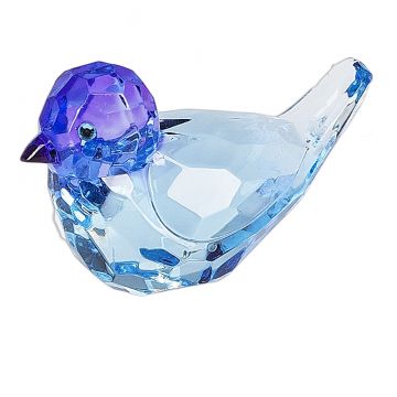 Ganz Crystal Expressions Two-Toned Itty Bitty Birdie - Purple/Ice Blue