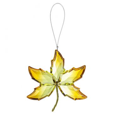 Ganz Crystal Expressions Autumn Leaf Ornament - Gold