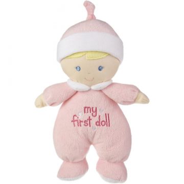 Ganz My First Baby Doll with Blonde Hair Pink Outfit