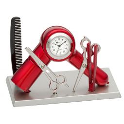 Sanis Enterprises Beauty Salon Desk Clock Red