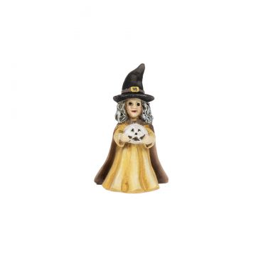 Ganz Good Luck Witch in Yellow Dress With Pumpkin Charm