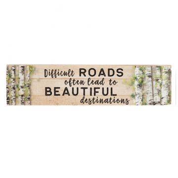 Ganz Inspirational Magnet - Difficult Roads Often Lead To