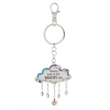Ganz Clouds Key Ring - Always Look At The Bright Side