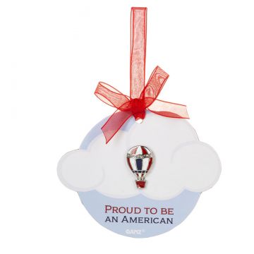 Ganz Hot Air Balloon Pin - Proud To Be An American