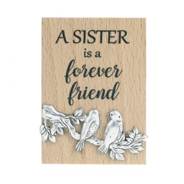 Ganz Mini Message Magnet Plaque - A Sister Is A Forever Friend