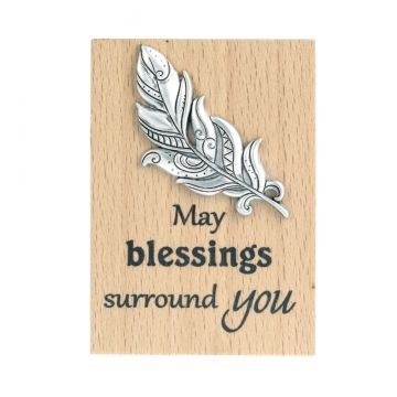 Ganz Mini Message Magnet Plaque - May Blessings Surround You