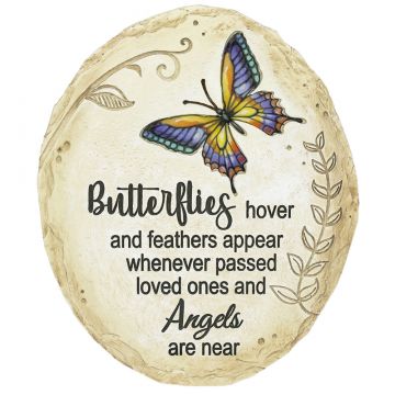 Ganz Butterfly Memorial Garden Plaque - Butterflies Hover