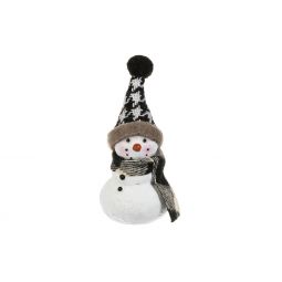 Ganz Christmas Cozy Snowman With Black Pom Pom Token