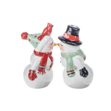 Ganz Merry Mistletoe Salt & Pepper Shakers - Snowman