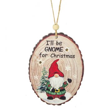 Ganz Gnome Light Up Ornament - I'll Be Gnome For Christmas