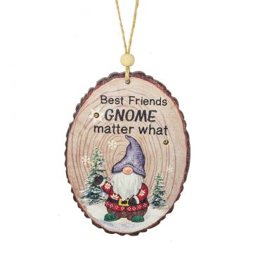 Ganz Gnome Light Up Ornament - Best Friends Gnome Matter What