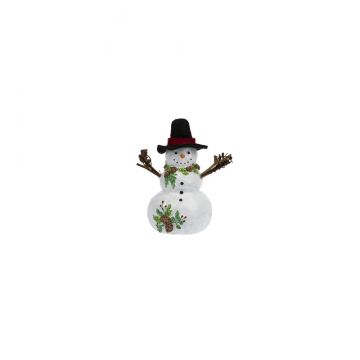 Ganz Nature's Noel Figurine Snowman - Black Hat