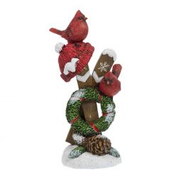 Ganz Cardinals On Skiis Figurine