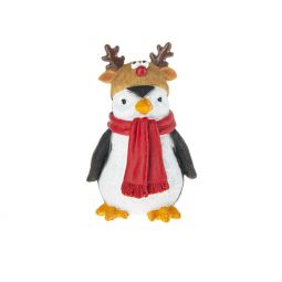 Ganz Festive Fun Penguin With Reindeer Hat Friend Figurine