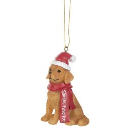 Ganz Santa Dog is Coming to Town Ornament - Golden Retriever