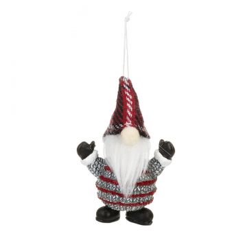 Ganz Christmas Gnome With Both Arms Up Ornament