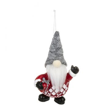 Ganz Christmas Gnome With Present Ornament