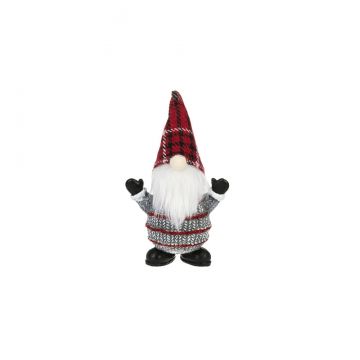 Ganz Christmas Gnome With Both Arms Up Figurine
