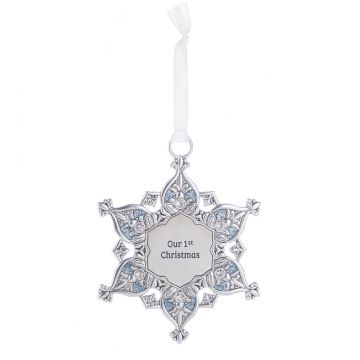 Ganz Snowflake Ornament - Our 1st Christmas