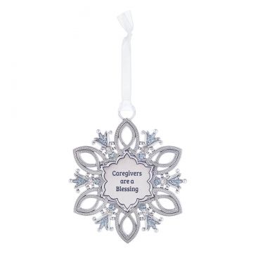 Ganz Snowflake Ornament - Caregivers are a Blessing