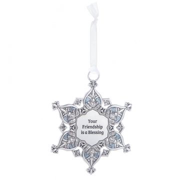 Ganz Snowflake Ornament - Your Friendship is a Blessing