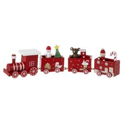 Ganz Wood Christmas Train - Red
