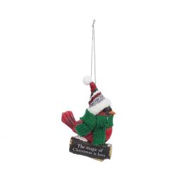 Ganz Cozy Birds Ornament - The Magic Of Christmas Is Love
