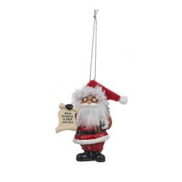 Ganz Believe In Santa Ornament - Merry Christmas to MOM with love