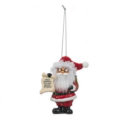 Ganz Believe In Santa Ornament - Merry Christmas to a special Daughter