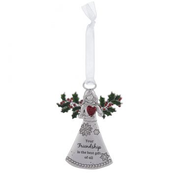 Ganz Winter Wishes Angel Ornament - Your Friendship Is The Best Gift