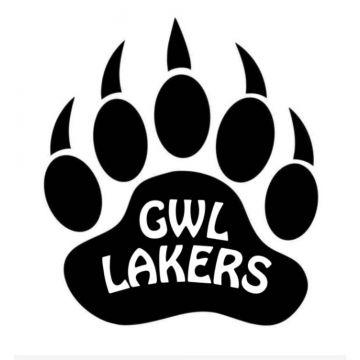 Fitzulas Small GWL Lakers Bear Paw Sticker