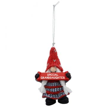 Ganz Gnome for the Holidays Ornament - Special Granddaughter