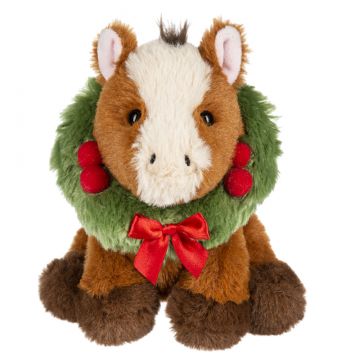 Ganz Christmas Yuletide Wreath Animal - Horse Stuffed Animal