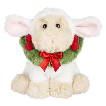 Ganz Christmas Yuletide Wreath Animal - Lamb Stuffed Animal