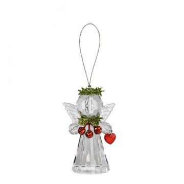 Ganz Kissing Krystals Teeny Mistletoe Angel Ornament - Heart
