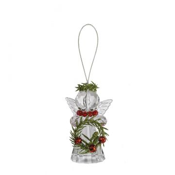 Ganz Kissing Krystals Teeny Mistletoe Angel Ornament - Wreath