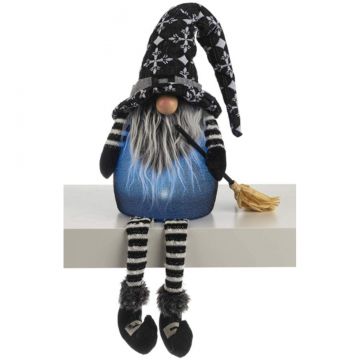 Ganz Luxury Lite 18" LED Spooky Gnome With Crosses On Hat