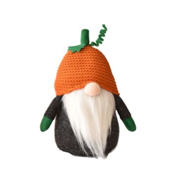 Ganz Midwest-CBK Polyester Gnome Wearing Pumpkin Hat