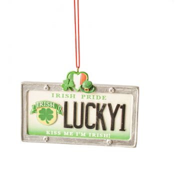 Ganz Midwest-CBK Irish License Plate Ornament - Lucky1