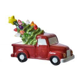 Ganz Midwest-CBK LED Light Up Red Truck with Tree