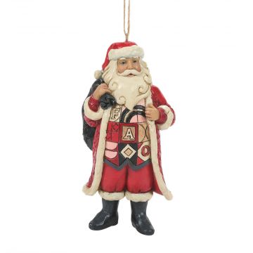 Heartwood Creek FAO Schwarz Santa with FAO Toy Bag Ornament